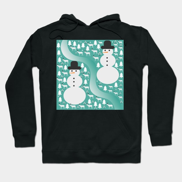 Winter scene Hoodie by cocodes